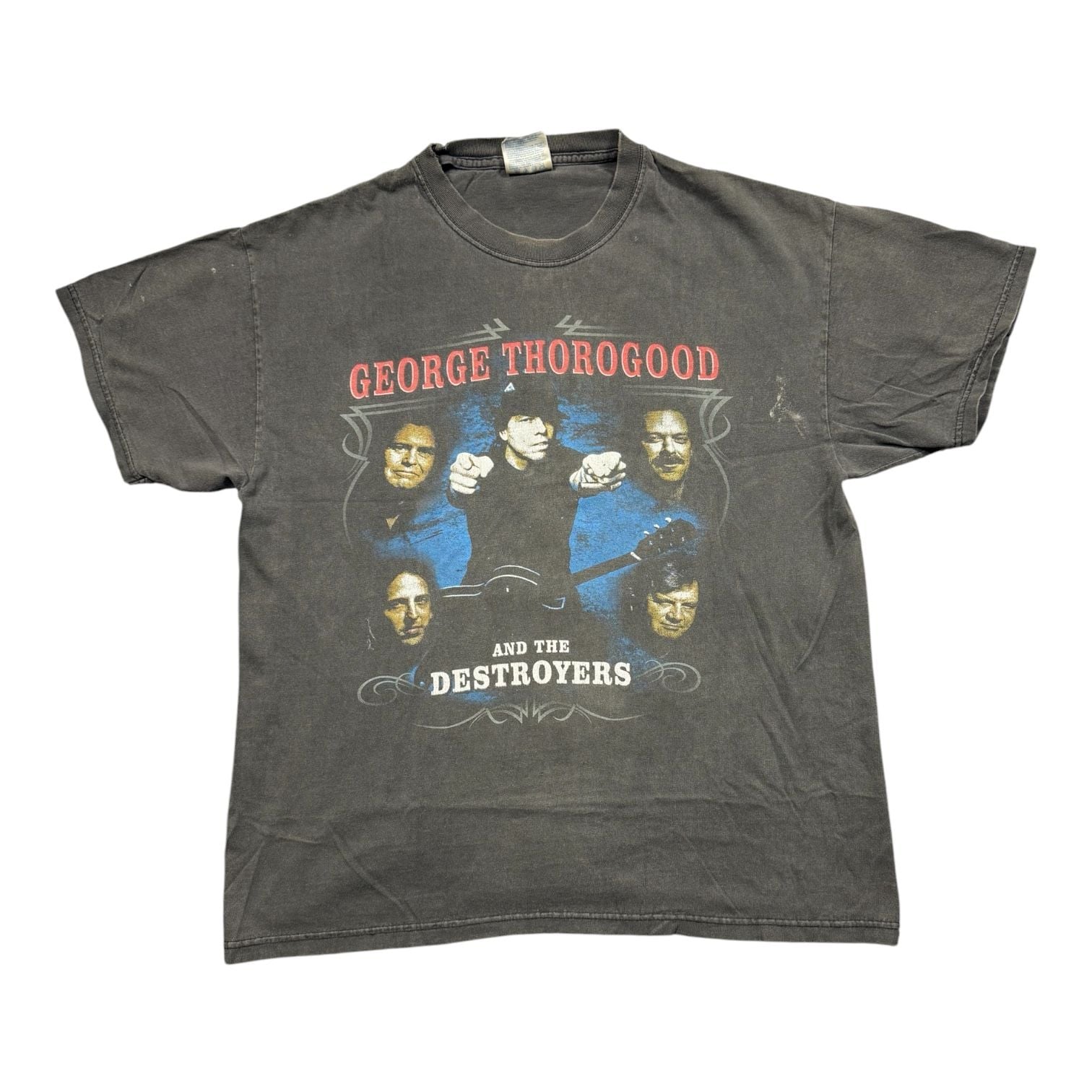Vintage George Thorogood And The Destroyers Tour 2k2 Band T-Shirt